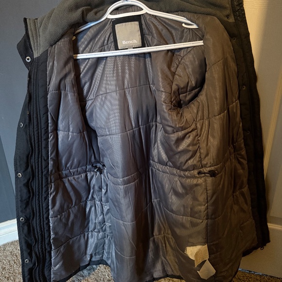 Long black parka winter coat - Picture 6 of 7